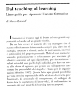 Dal teaching al learning
