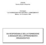 Da responsabile della formazione a manager dell’apprendimento organizzativo